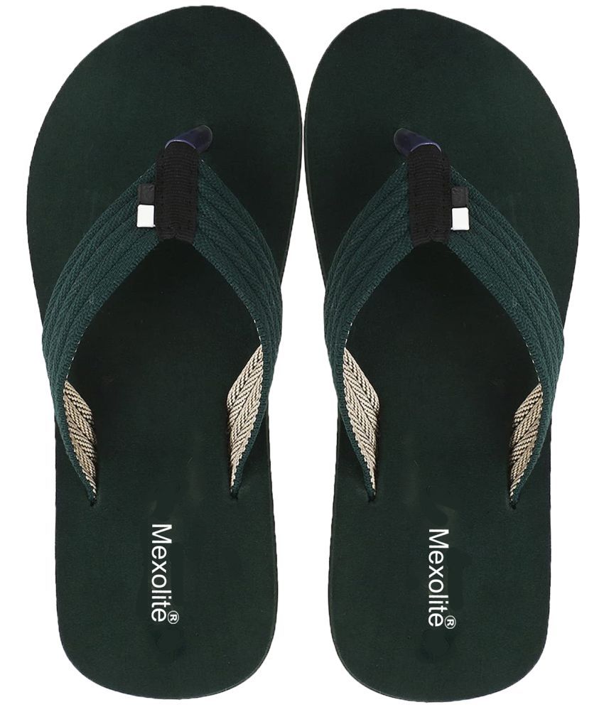     			Mexolite Green Men's Slide Flip Flop