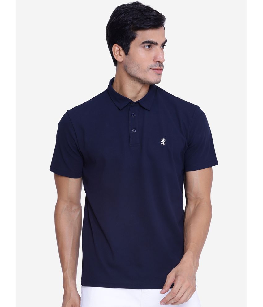     			Red Tape Polyester Regular Fit Solid Half Sleeves Men's Polo T Shirt - Navy ( Pack of 1 )