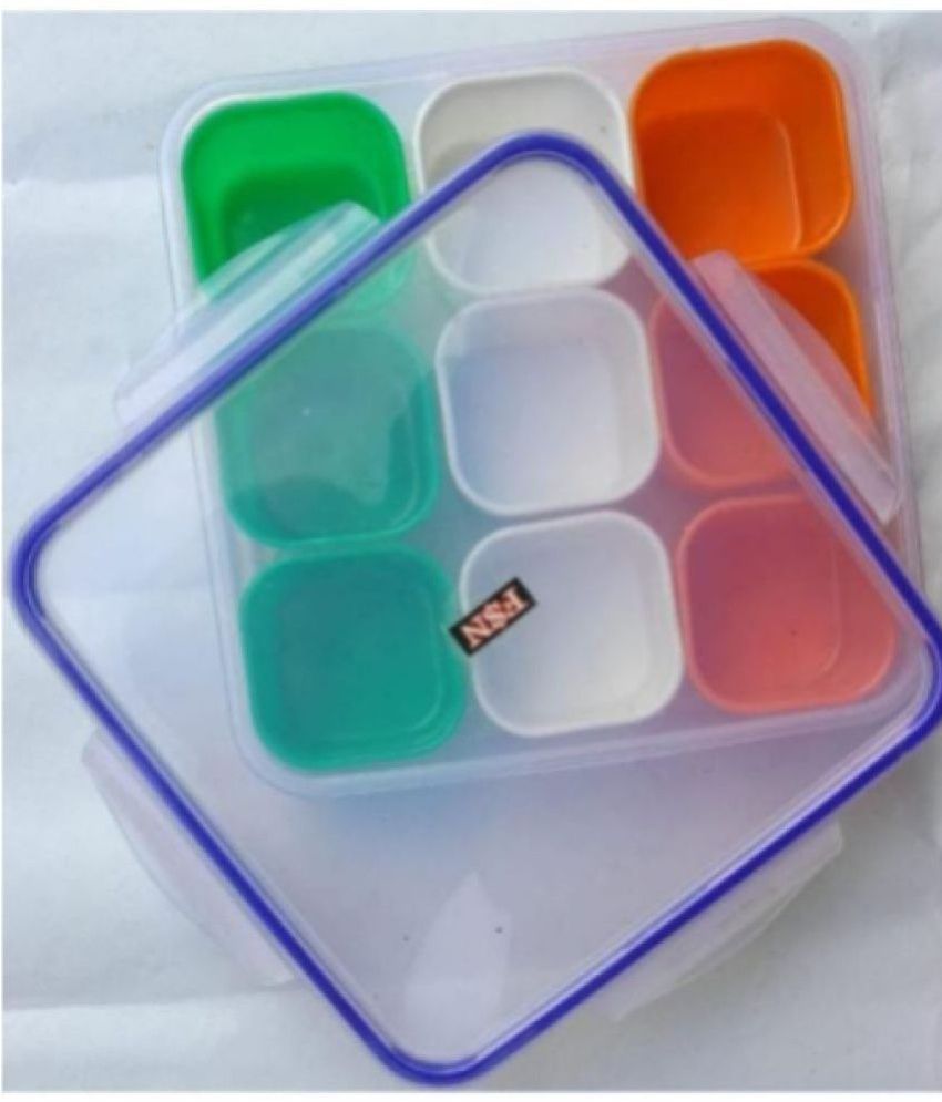     			FSN Plastic Transparent Spice Container ( Set of 1 )