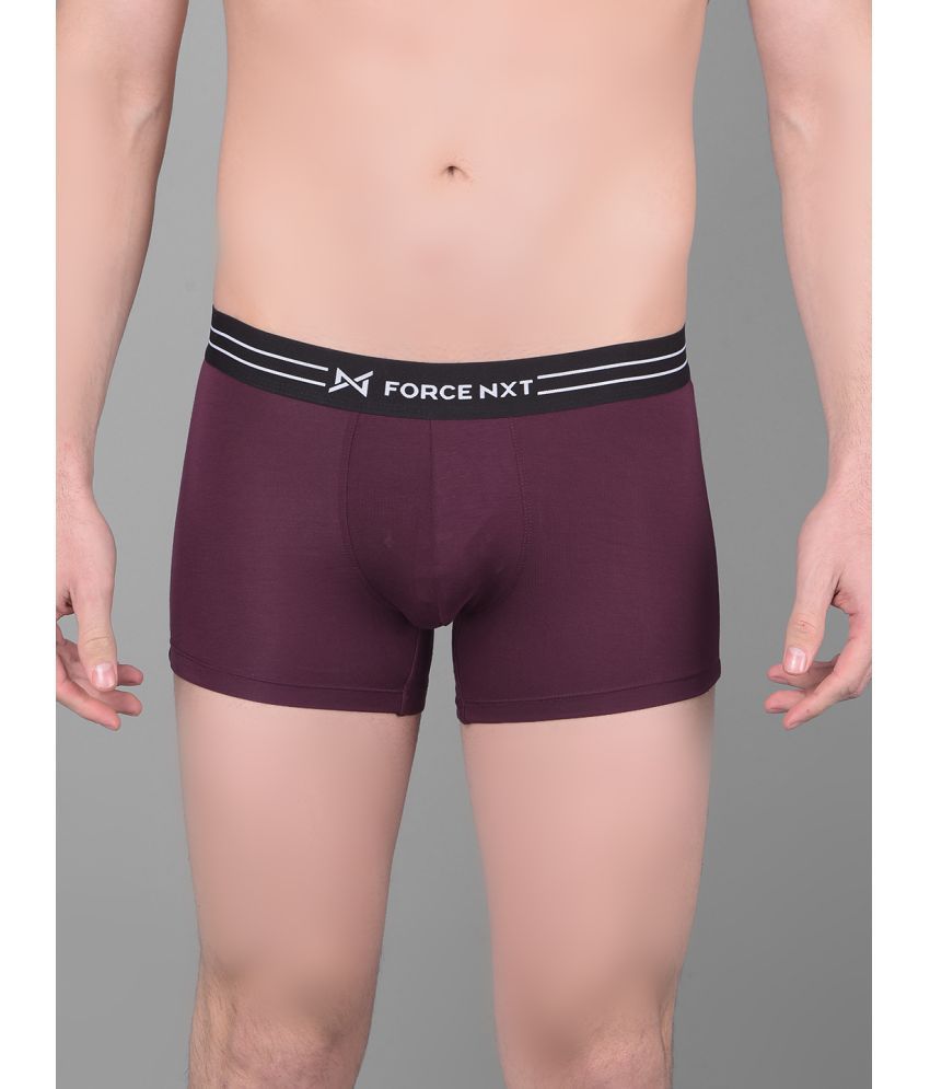     			Force NXT Maroon Cotton Men's Trunks ( Pack of 1 )