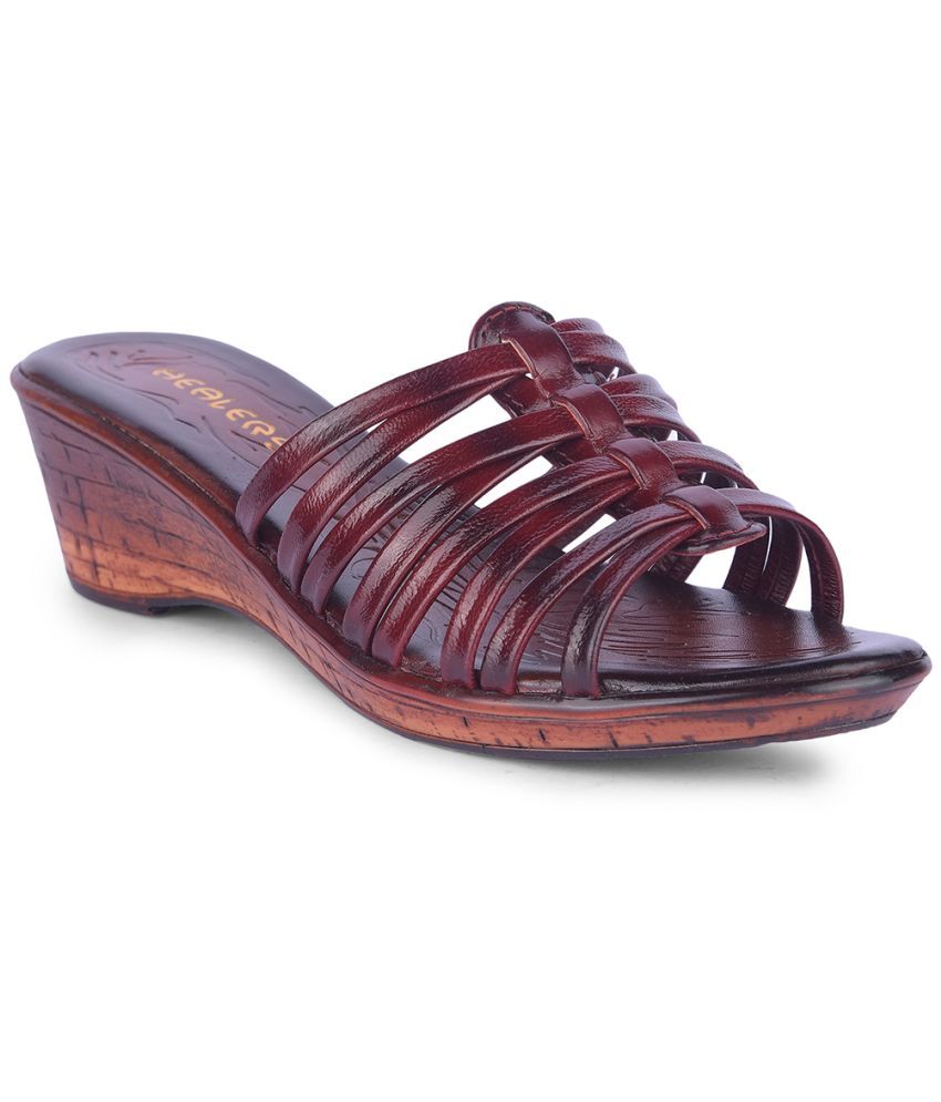     			Liberty Maroon Women's Sandal Heels