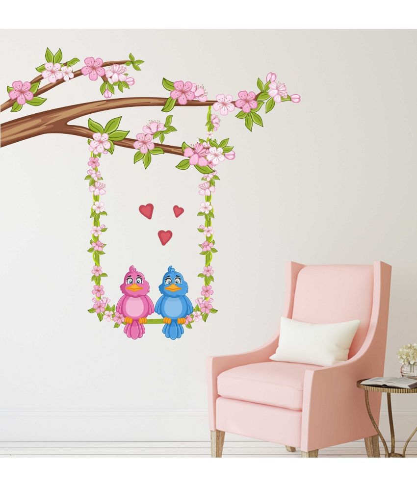     			Little Buds Wall Sticker Romance & Love ( 80 x 80 cms )