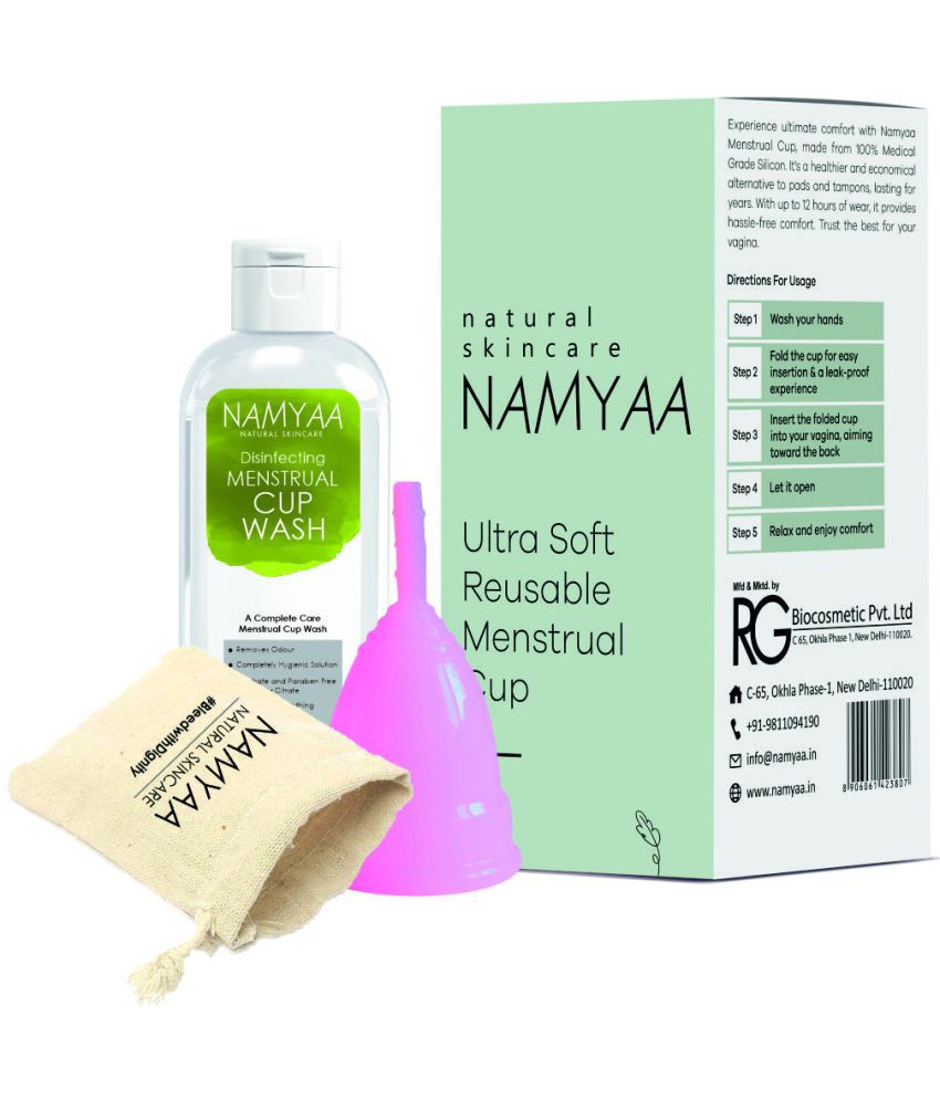     			Namyaa Silicone Reusable Menstrual Cup Large ( Pack of 1 )