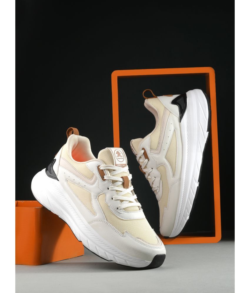     			OFF LIMITS BRAZIL Cream Men's Sports Running Shoes