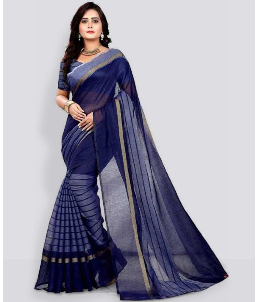     			Saadhvi Cotton Silk Printed Saree With Blouse Piece - Multicolour ( Pack of 1 )