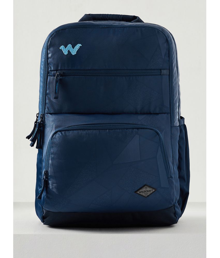     			Wildcraft Blue Polyester Backpack With Raincover ( 42 Ltrs )