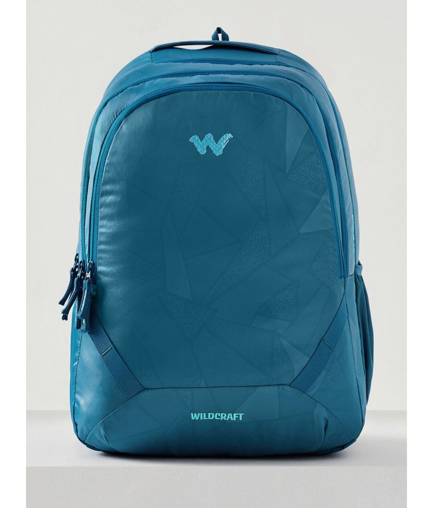     			Wildcraft Blue Polyester Backpack With Raincover ( 45 Ltrs )