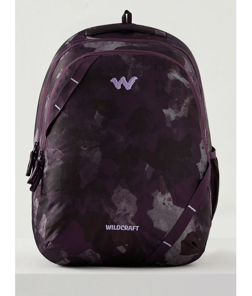     			Wildcraft Wine Polyester Backpack With Raincover ( 35 Ltrs )