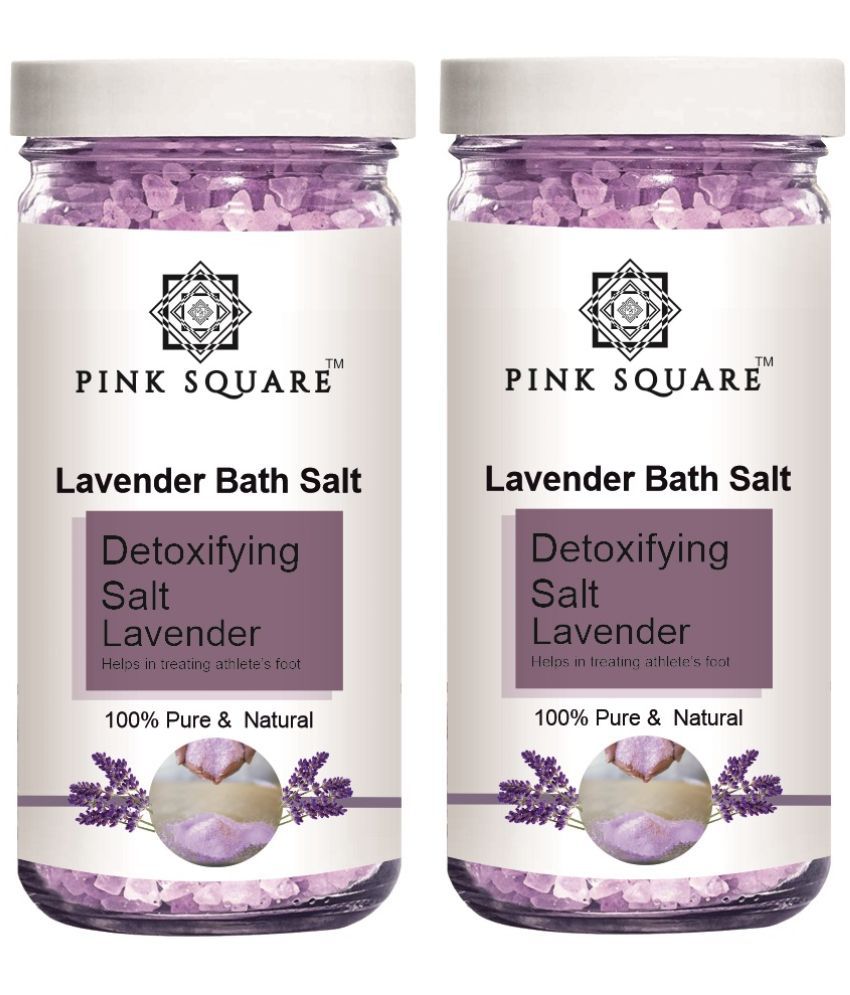     			pink square Bath Salt Crystal Lavender Bath Salt 200 g Pack of 2