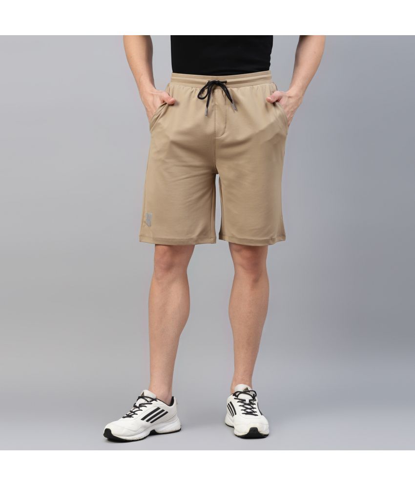     			Dida Sportswear Beige Polyester Men's Running Shorts ( Pack of 1 )