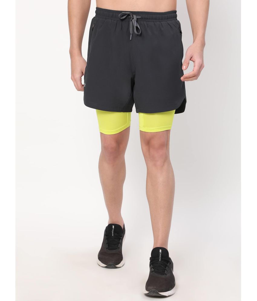     			Dida Sportswear Dark Grey Polyester Men's Running Shorts ( Pack of 1 )