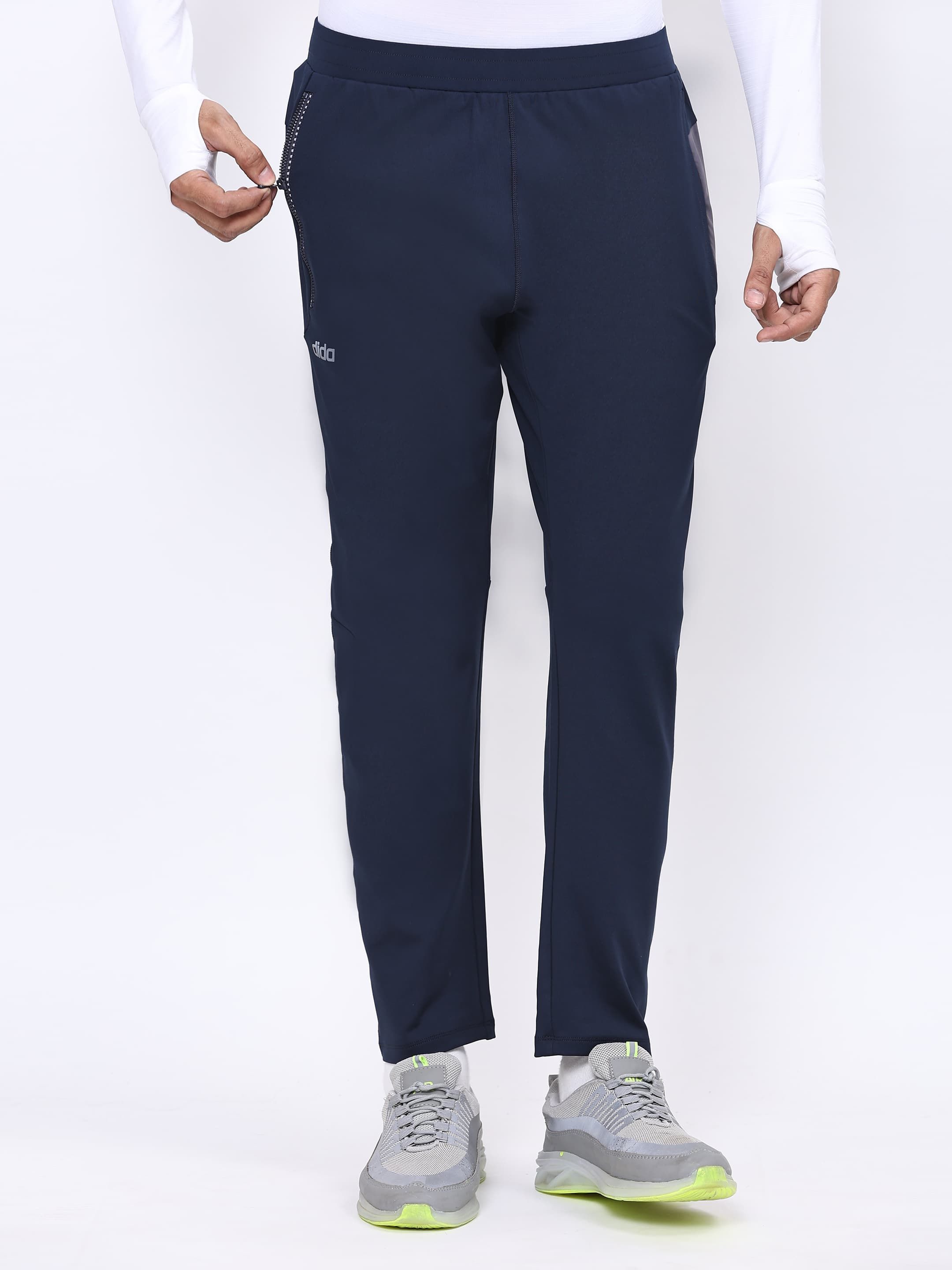     			Dida Sportswear Navy Blue Polyester Men's Sports Trackpants ( Pack of 1 )