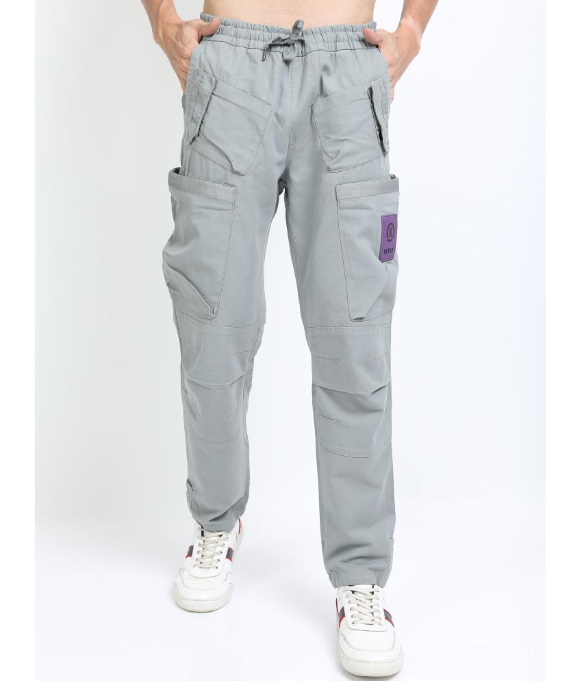     			Ketch Regular Flat Men's Joggers - Grey ( Pack of 1 )