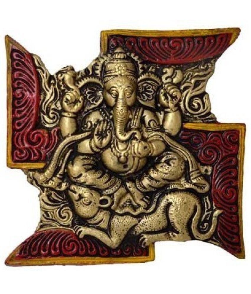     			KridayKraft Aluminium Lord Ganesha Idol ( 2 cm )