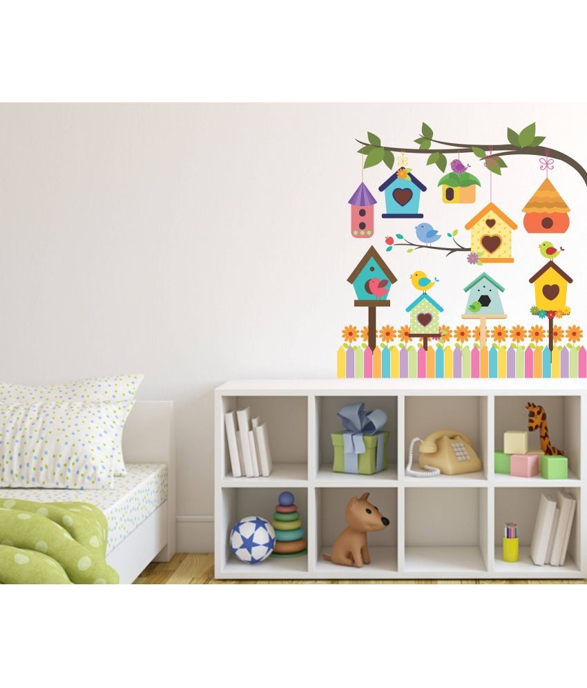     			Little Buds Wall Sticker Birds ( 50 x 50 cms )