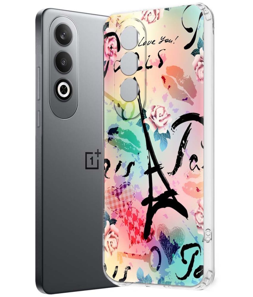     			NBOX Multicolor Printed Back Cover Silicon Compatible For OnePlus Nord ce 4 5G ( Pack of 1 )