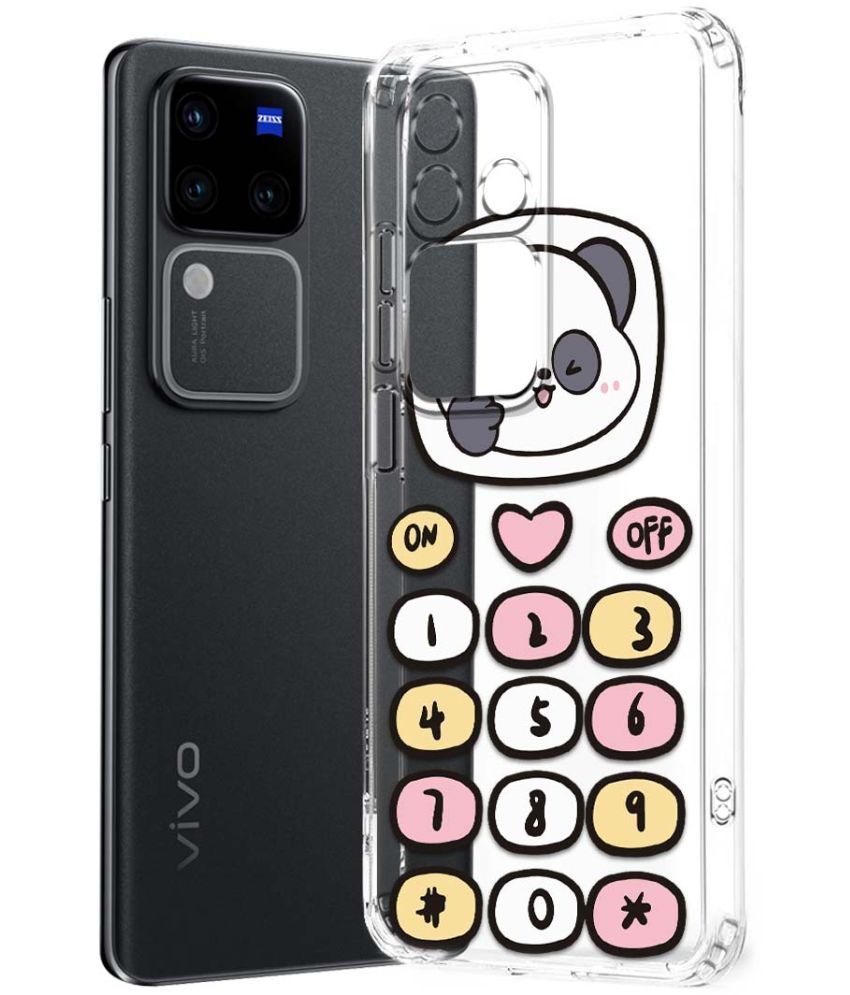     			NBOX Multicolor Printed Back Cover Silicon Compatible For Vivo V30 Pro 5G ( Pack of 1 )