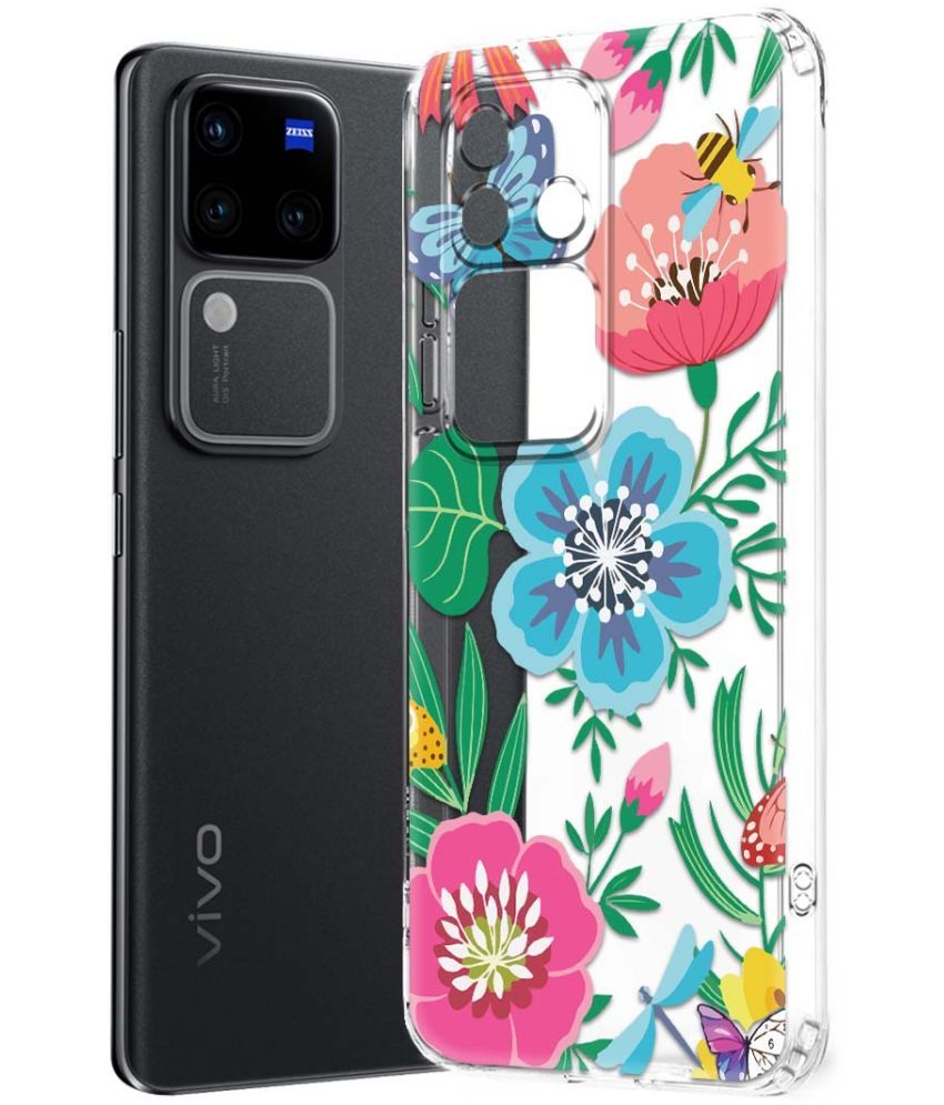     			NBOX Multicolor Printed Back Cover Silicon Compatible For Vivo V30 Pro 5G ( Pack of 1 )