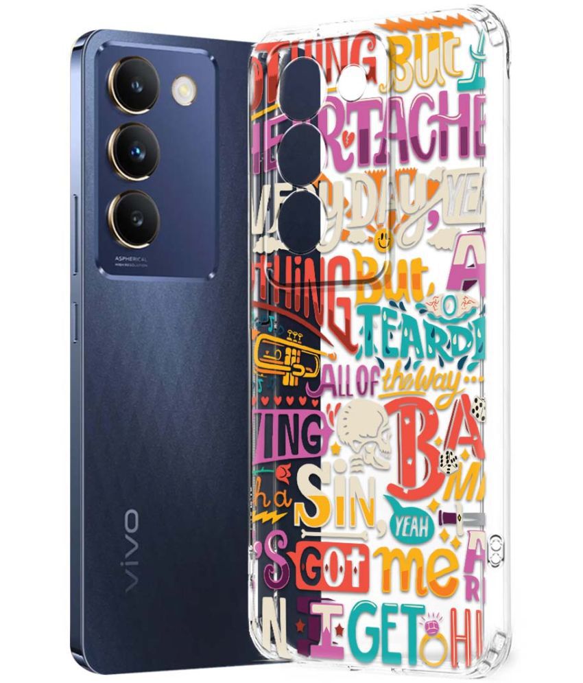     			NBOX Multicolor Printed Back Cover Silicon Compatible For Vivo Y200e 5G ( Pack of 1 )