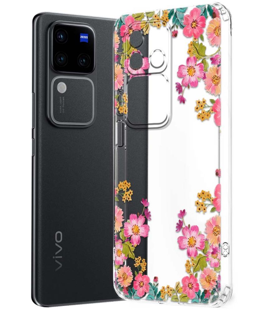     			NBOX Multicolor Printed Back Cover Silicon Compatible For Vivo V30 Pro 5G ( Pack of 1 )