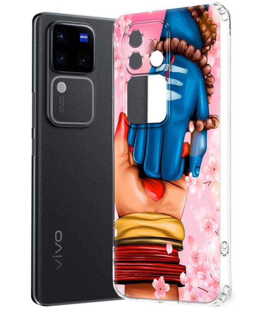     			NBOX Multicolor Printed Back Cover Silicon Compatible For Vivo V30 Pro 5G ( Pack of 1 )