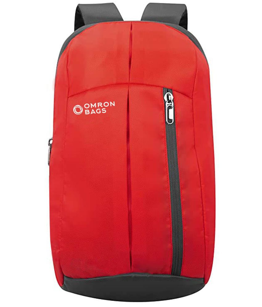     			OMRON BAGS Red Polyester Backpack ( 12 Ltrs )
