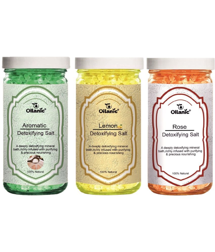     			Oilanic Crystal Natural Bath Salt 200 g Pack of 3