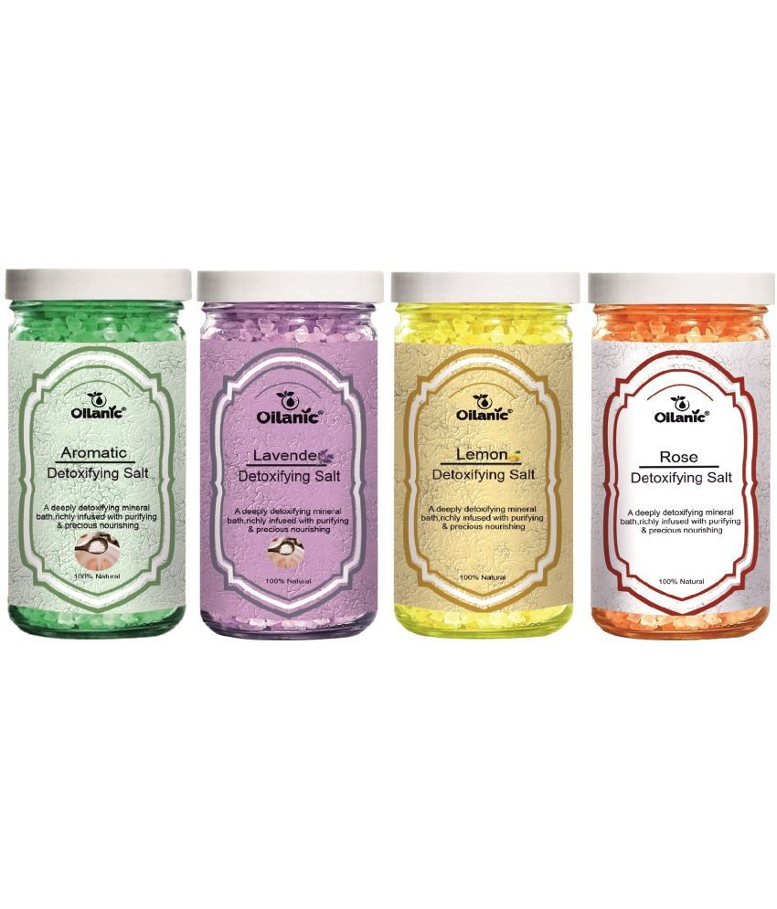     			Oilanic Crystal Natural Bath Salt 200 g Pack of 4