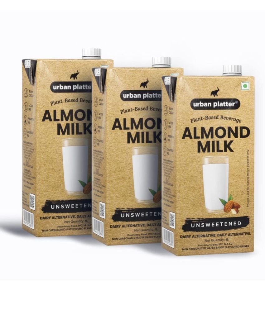     			Urban Platter Almond Milk, 1L [Pack of 3]