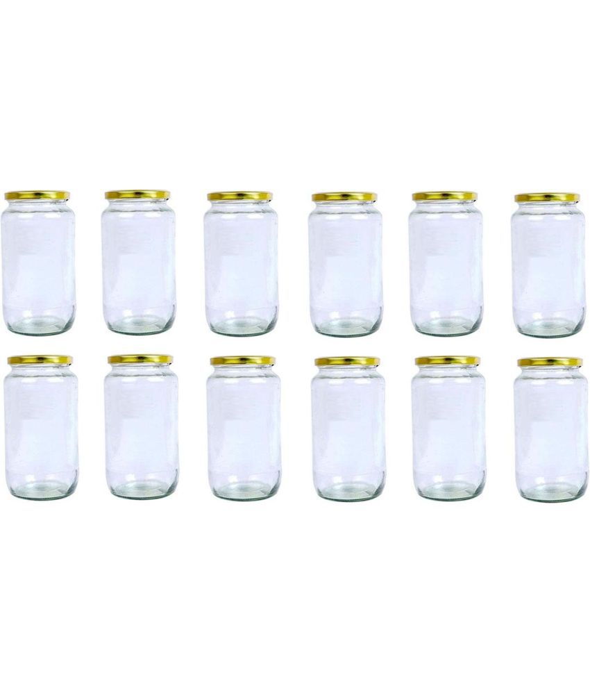     			AFAST Glass Container Glass Transparent Dal Container ( Set of 12 )