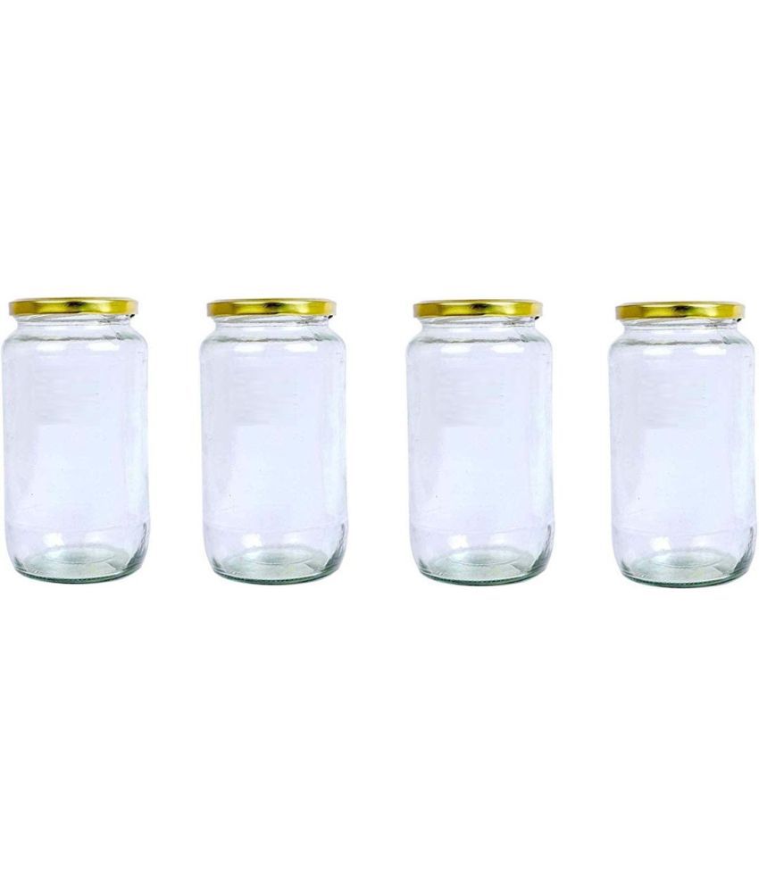     			AFAST Glass Container Glass Transparent Dal Container ( Set of 4 )
