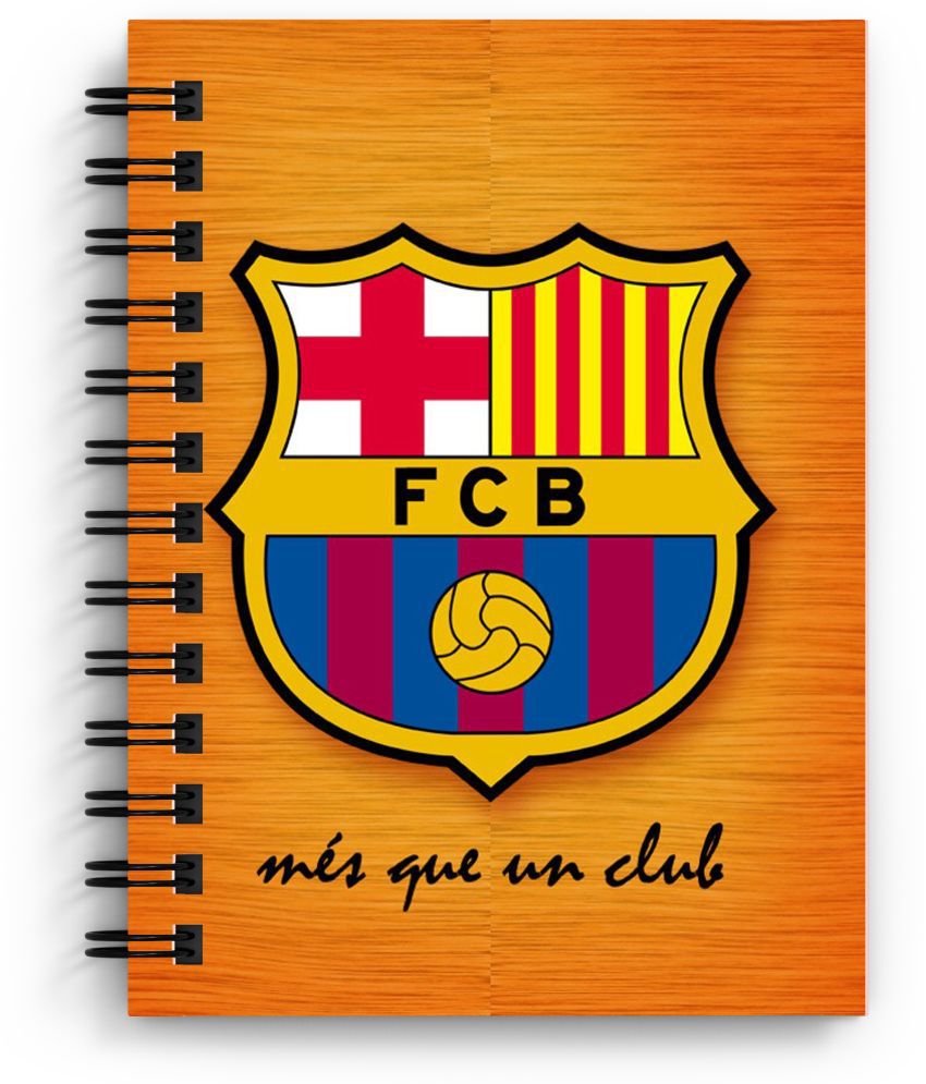     			DI-KRAFT FCB printed Regular Notebook A5 Diary Unruled 160 Pages (Orange)