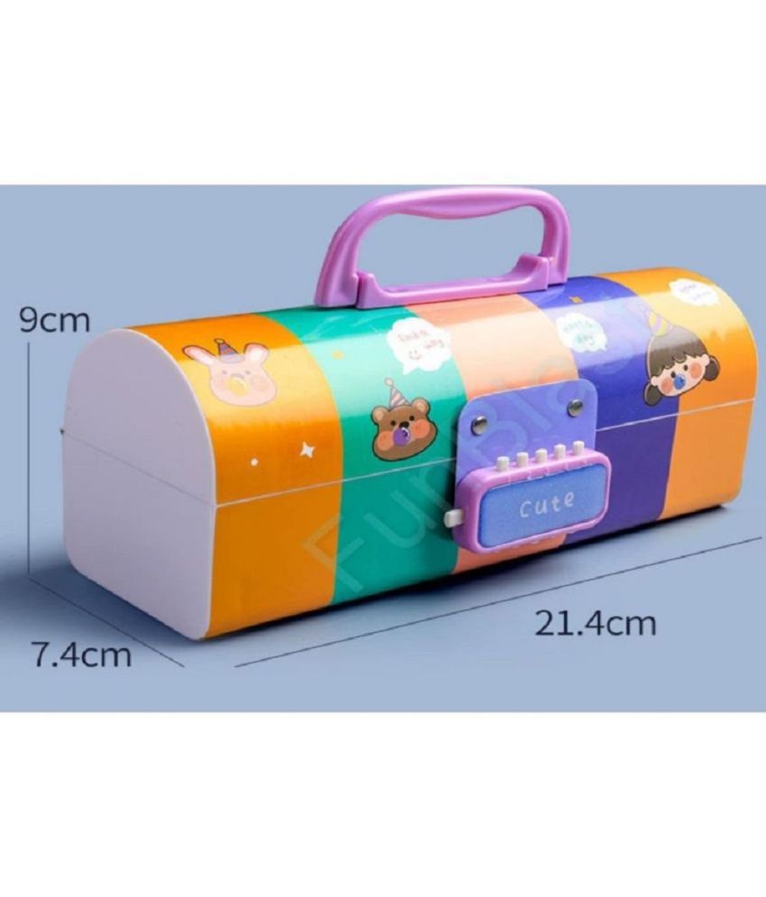     			sukon Pencil Box – Suitcase Style Password Lock Pencil Case, Multi-Layer Pen & Pencil Box for Kids, Boys, Girls