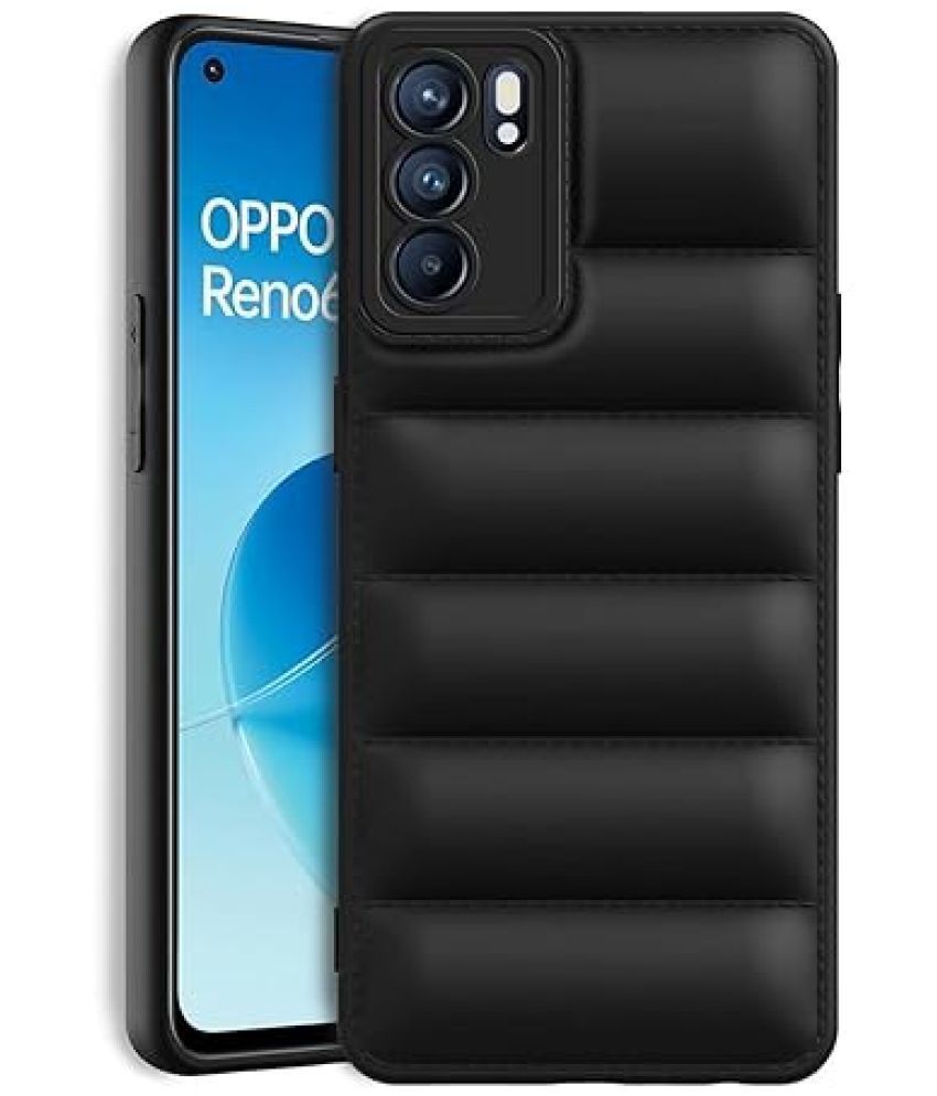     			Bright Traders Shock Proof Case Compatible For Silicon Oppo Reno 6 ( Pack of 1 )