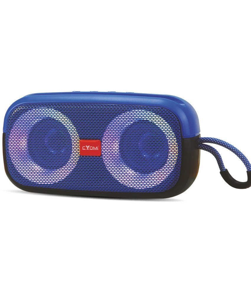     			CYOMI MAX 650 BLUE 10 W Bluetooth Speaker Bluetooth V 5.1 with USB,SD card Slot,3D Bass Playback Time 8 hrs Blue