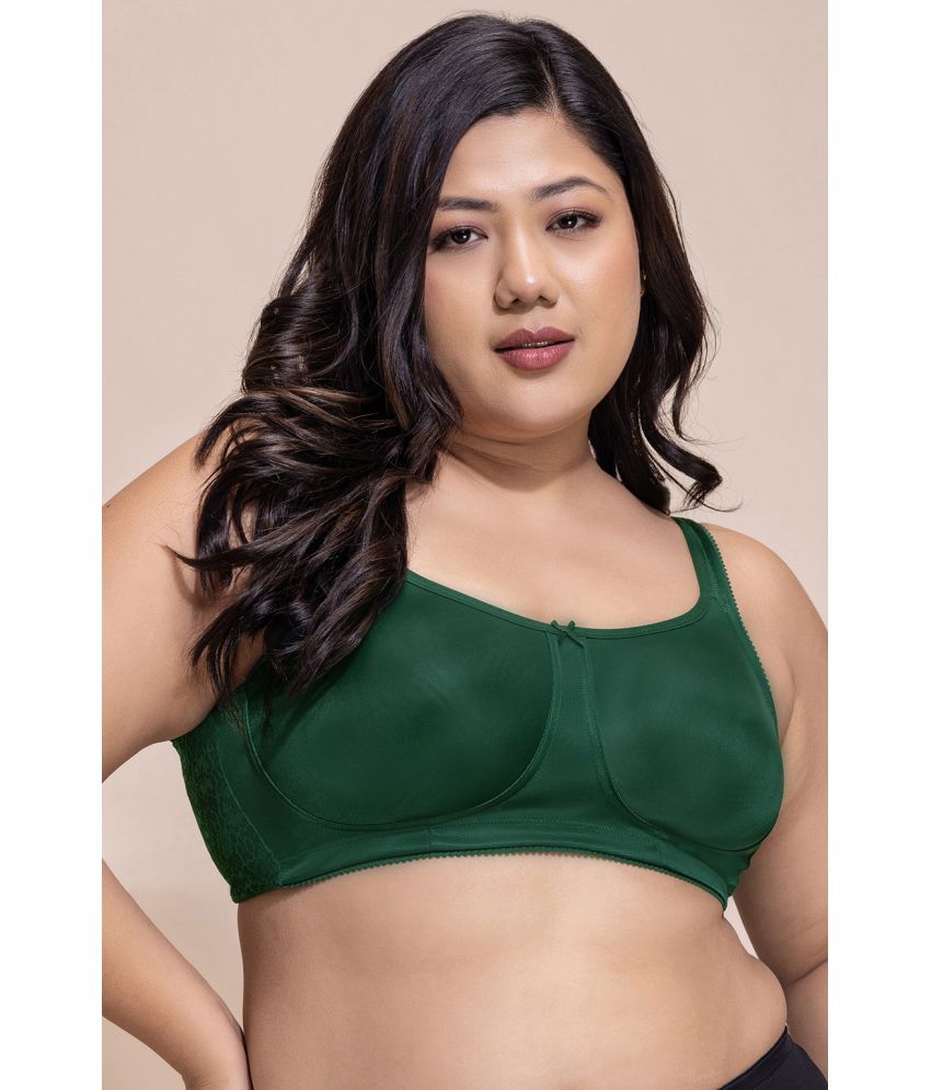     			Clovia Polyester Women's Minimizer Bra ( Green ) BR2531P17