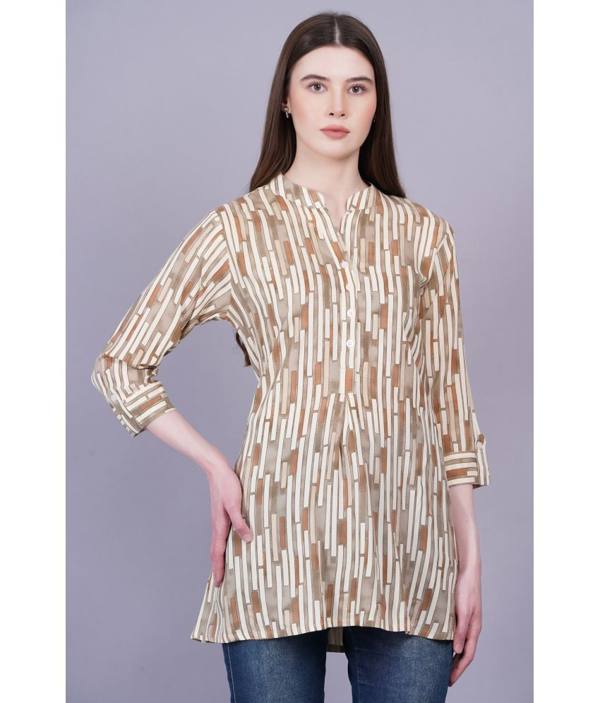     			HIGHLIGHT FASHION EXPORT Brown Rayon Women's Tunic ( Pack of 1 )