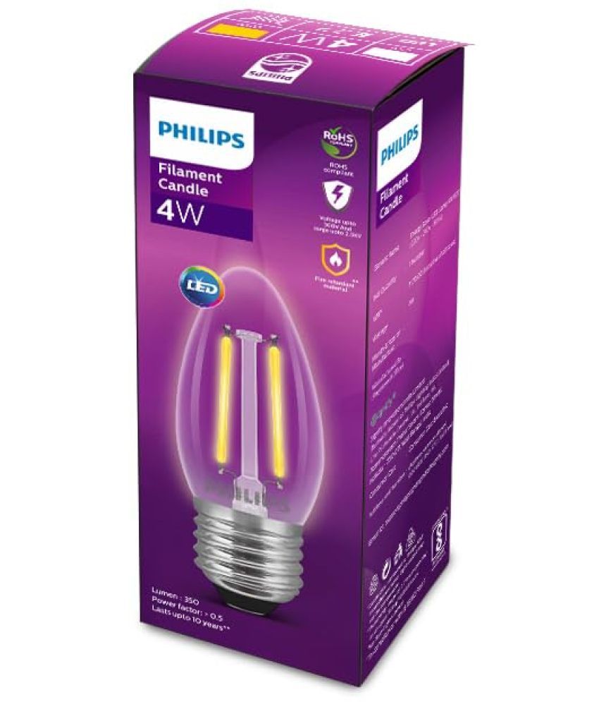     			Philips 4W Warm White LED Bulb ( Single Pack )