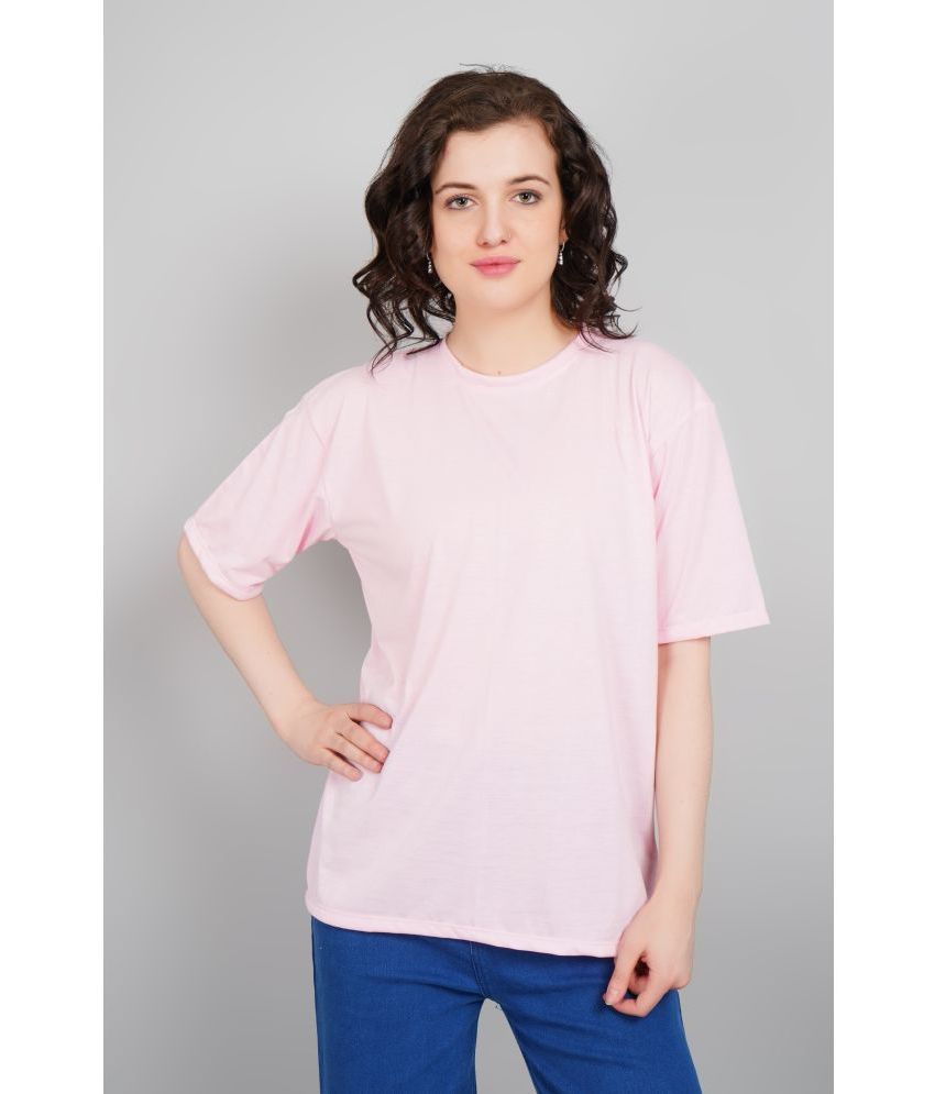     			AKTIF Pink Cotton Women's T-Shirt ( Pack of 1 )