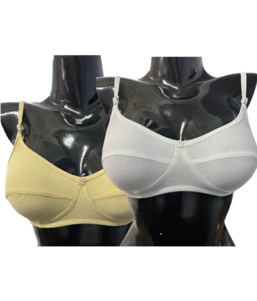     			BANSKHO Pack of 2 Cotton Blend Women's Strapless Bra ( Beige )