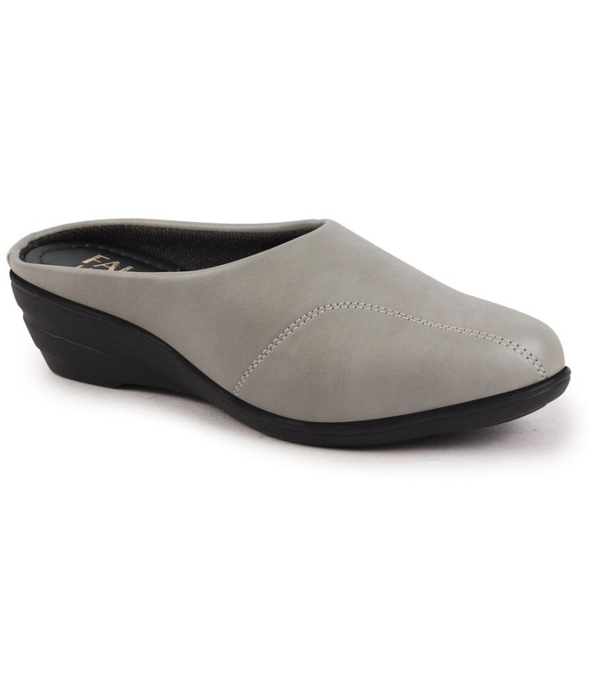     			Fausto Dark Grey Women's Mules Heels