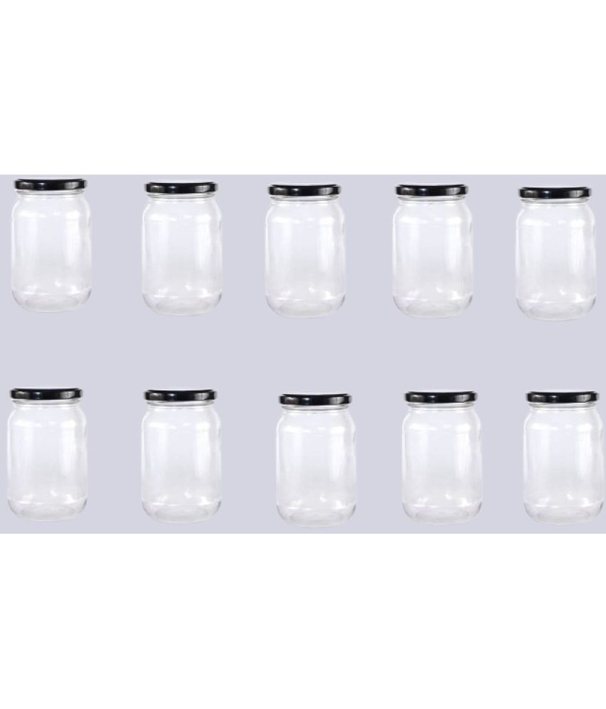     			Somil  Glass Container Glass Transparent Utility Container ( Set of 10 )