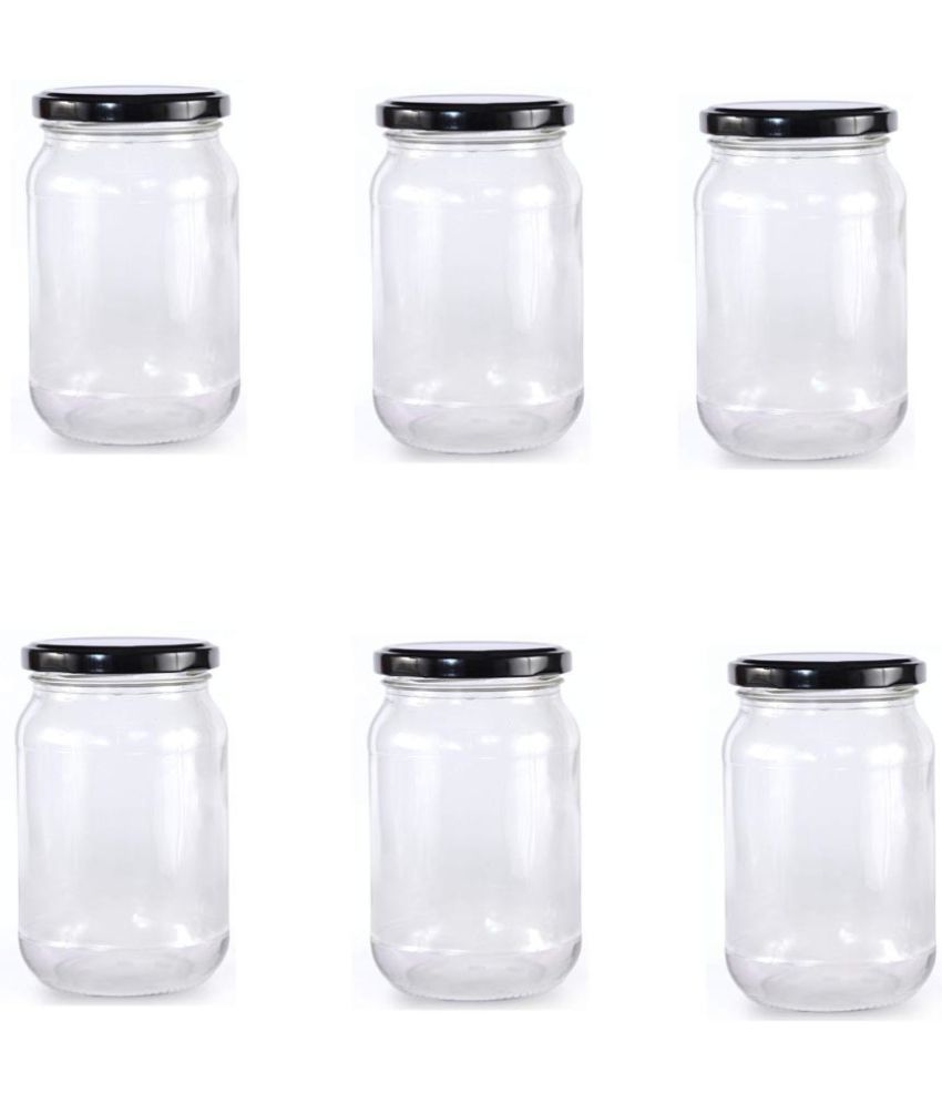     			Somil  Glass Container Glass Transparent Utility Container ( Set of 6 )