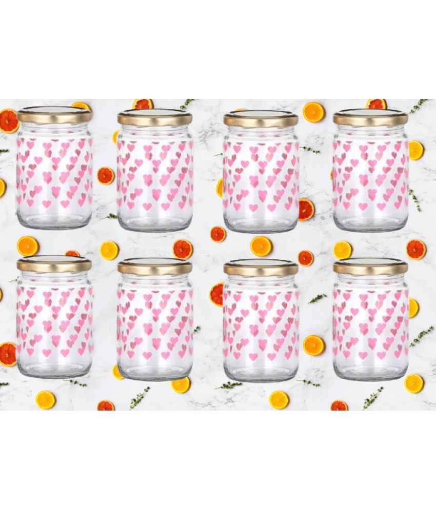     			Somil  Glass Container Glass Transparent Utility Container ( Set of 8 )