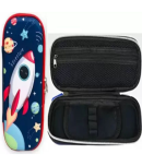 3D Cover EVA Space Astronaut Theme Pencil Case Large Capacity Pencil Pouch Bag Compass School