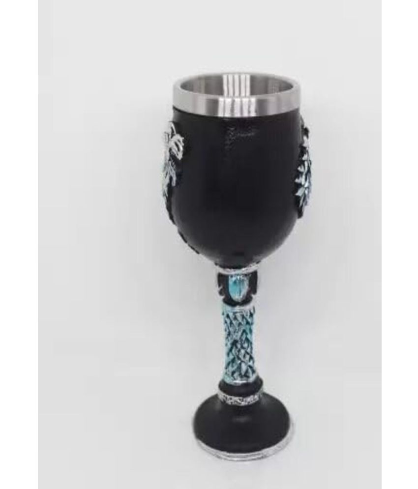     			CIMPEX Wine Mug Steel Glasses 200 ml ( Pack of 1 )