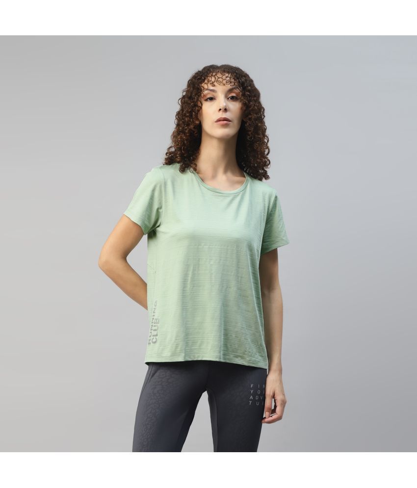     			Dida Sportswear Neon Green Polyester Tees - Single