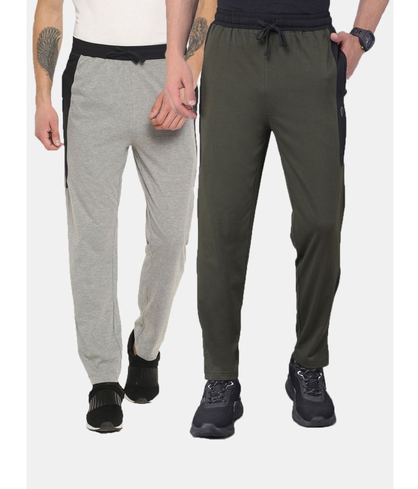     			Dollar Multicolor Cotton Blend Men's Trackpants ( Pack of 2 )