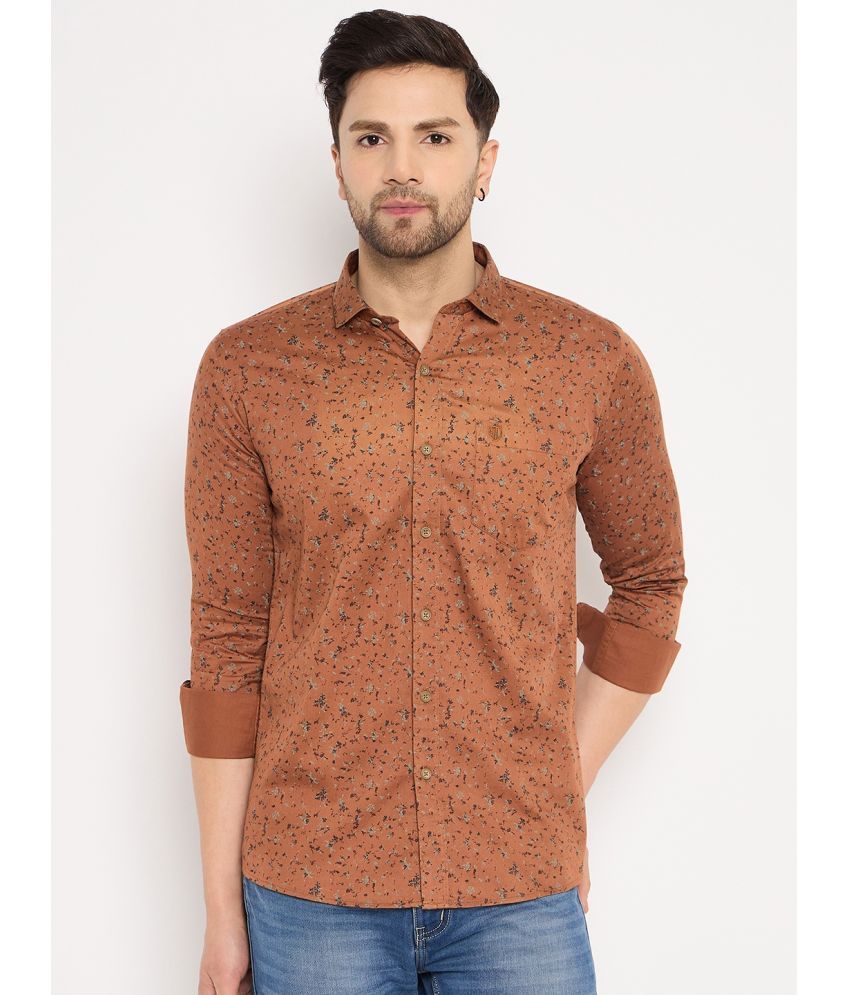     			Duke 100% Cotton Slim Fit Printed Full Sleeves Men's Casual Shirt - Brown ( Pack of 1 )