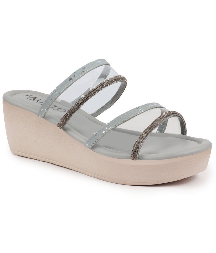     			Fausto Dark Grey Women's Flats